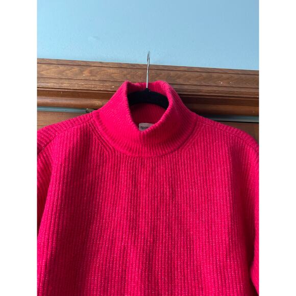 Abercrombie & Fitch Women's Classic Easy Turtleneck Ribbed Sweater Pink Size XS - Picture 3 of 14